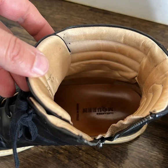 Alexander McQueen leather high tops - Picture 3 of 7